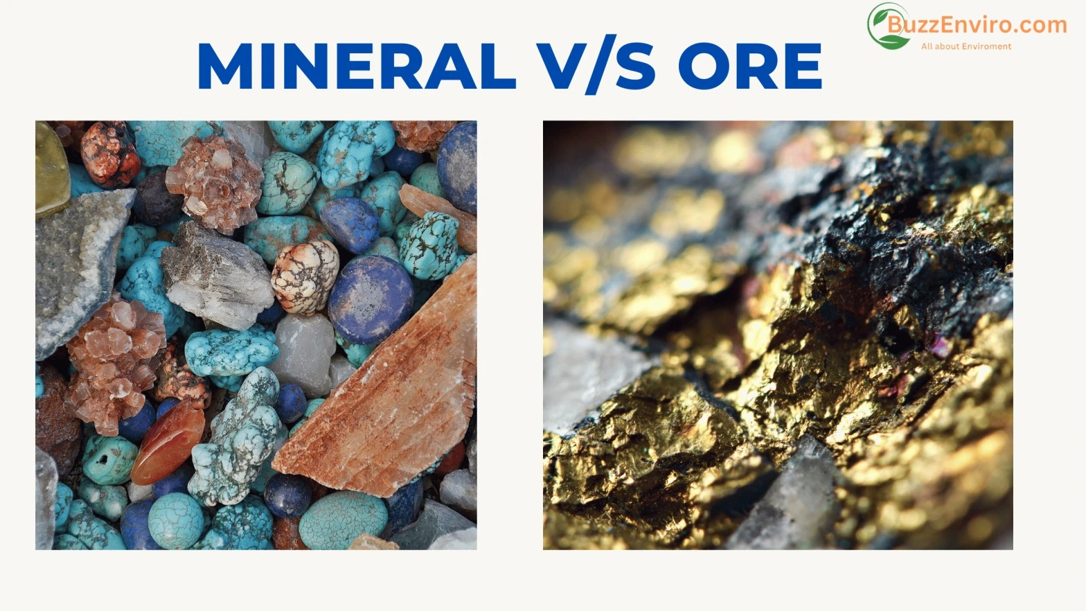 Difference between mineral and ore