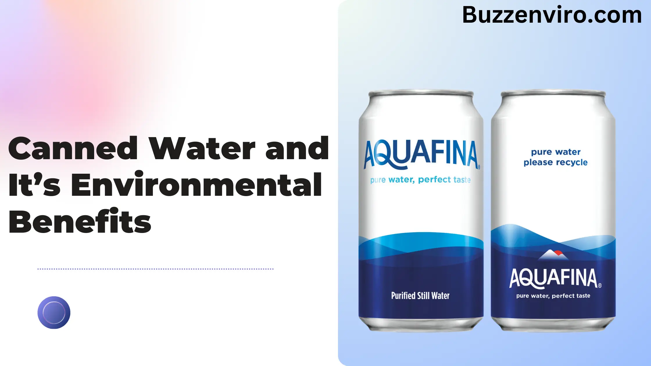 How Canned Water Beneficial to Environment?