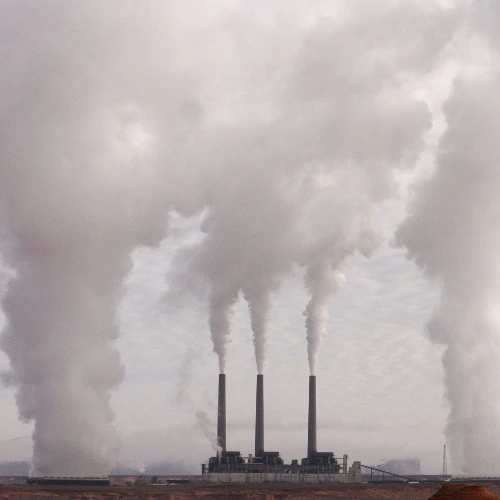 Blue and White Illustrated Ambedkar Jayanti Instagram Post 500 x 500 px - BuzzEnviro.com Air Emissions from Factories due to Industrial pollution