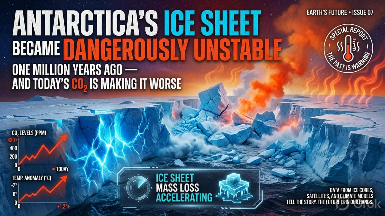 Antarctica's Ice Sheet Became Dangerously Unstable One Million Years Ago — And Today's CO₂ Is Making It Worse